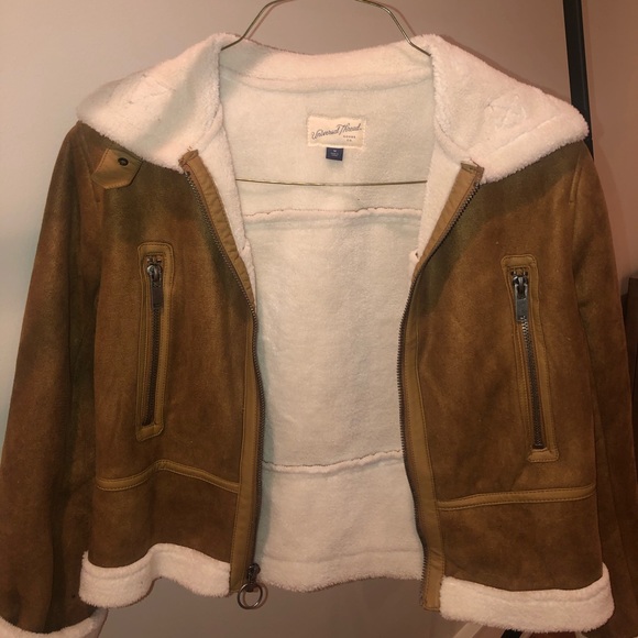 Universal Thread Brown Suede Moto Jacket Sz Medium - Picture 1 of 5